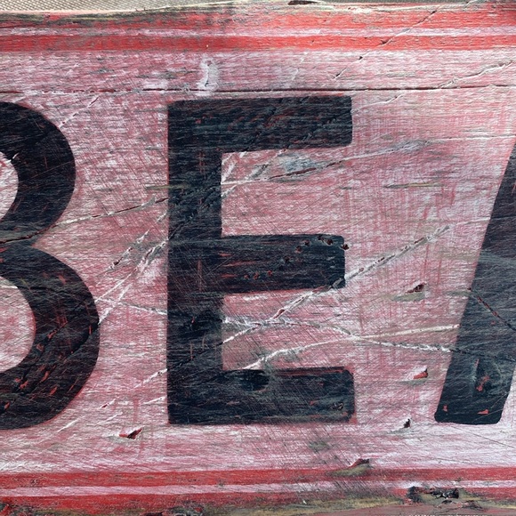 100% Artist Painted by Hand Wooden Beach Sign Tropical Wall Decor One of a Kind - Picture 3 of 10